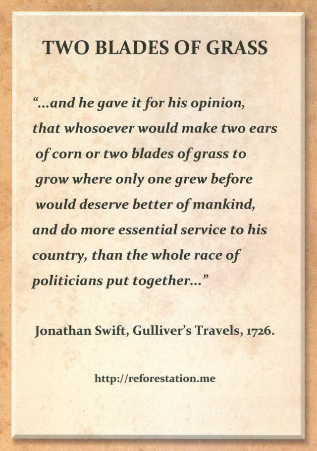 "Two Blades of Grass" Poster.