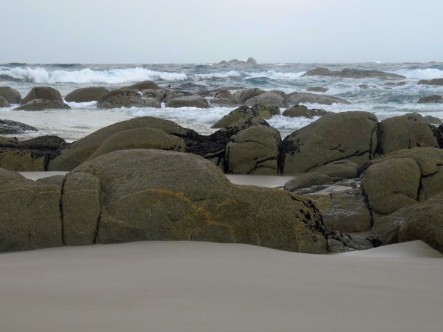 Stormy weather, Beerbarrel beach, Tasmania. Photo: David Clode.