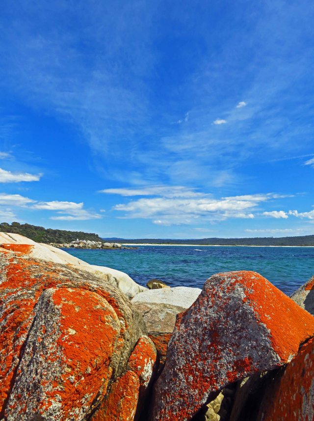 Burns Beach, bay of Fires, Tasmania. Photo: David Clode.